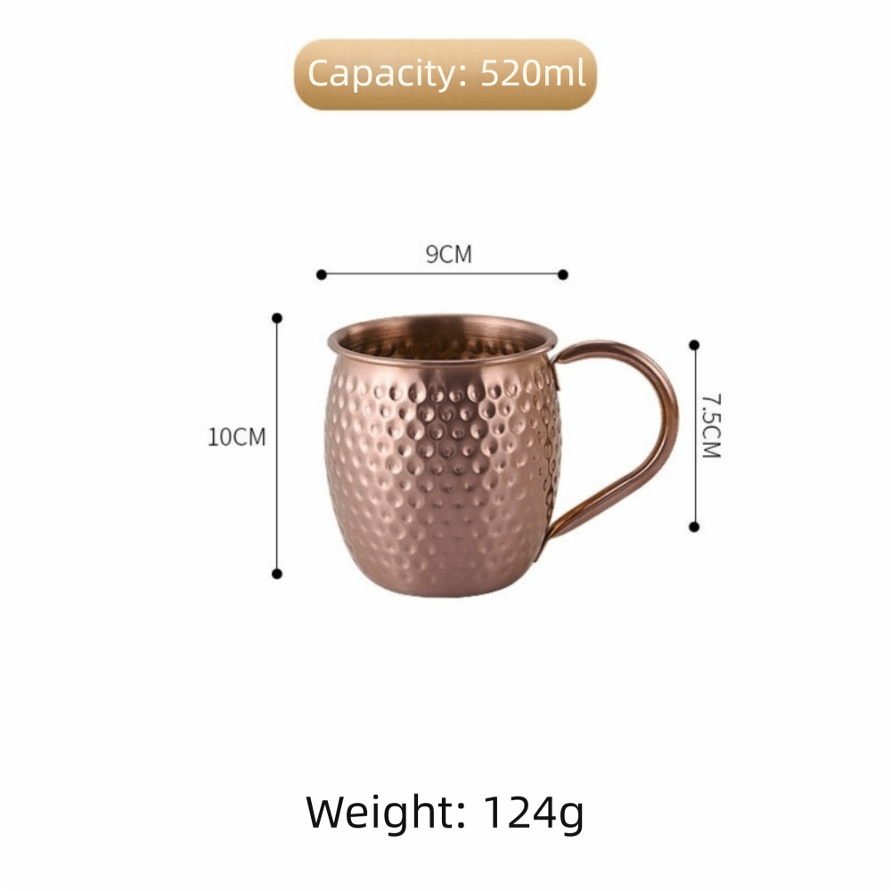 Wine Beer Coffee Drink - Kreatywny kubek Moscow Mule 520ml, nierdzewny