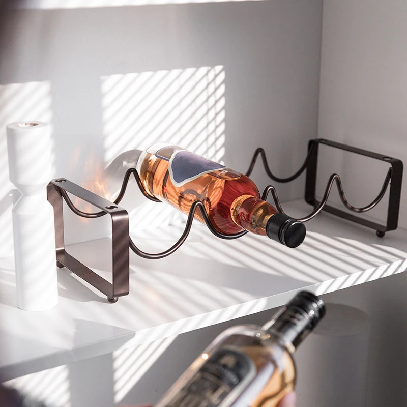 Wine Bottle Size - Kreatywny stojak na wino w stylu
