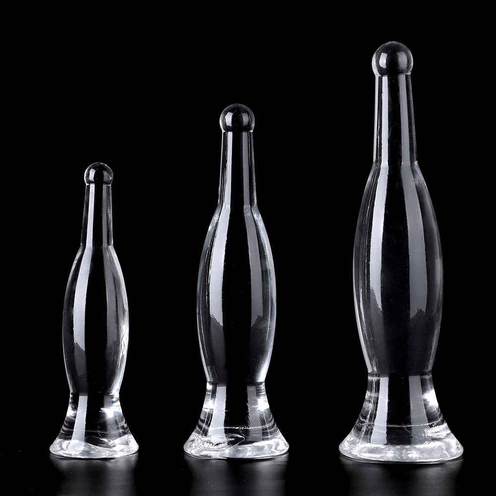 Wine Bottle Size - Kryształowy korek analny w kształcie butelki