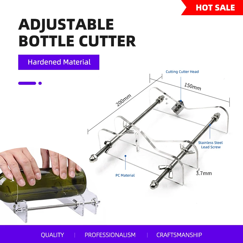 Beer Wine Kit - Ulepszony zestaw narzędzi do cięcia butelek