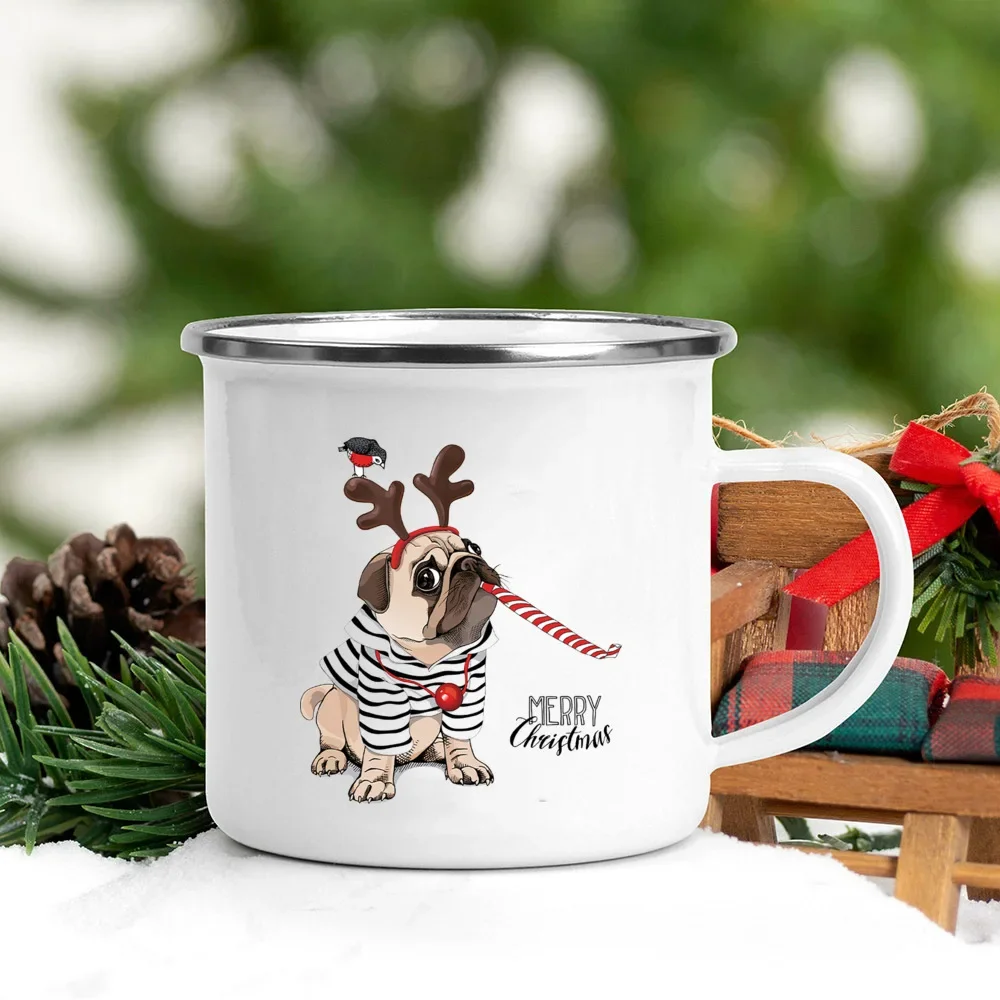 Uchwyt Emaliowane Kubki Santa  – Wine Beer Coffee Drink recenzja i cena