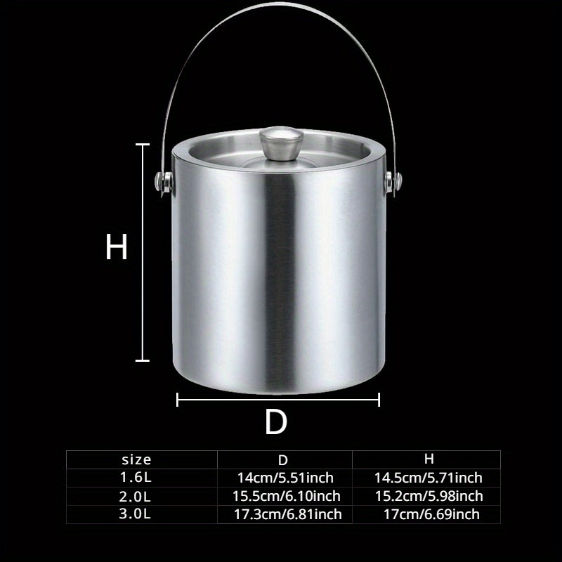 Izolowane wiadro na lód ze sta – Wine Beer Refrigerator recenzja i cena