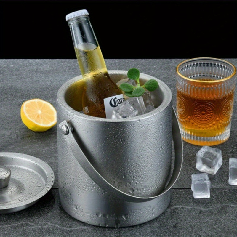 Izolowane wiadro na lód ze sta – Wine Beer Refrigerator recenzja i cena